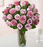 Passion for 24 Lavender Roses