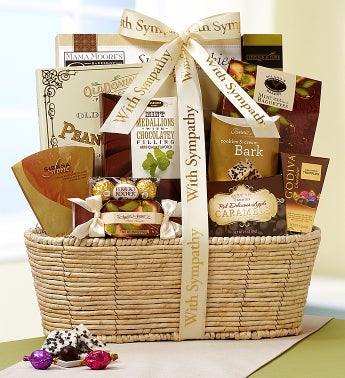 Our Hearts Are With You Sympathy Basket