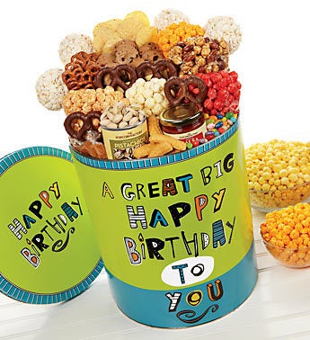 The Popcorn Factory� Great Big Happy Bday Tin