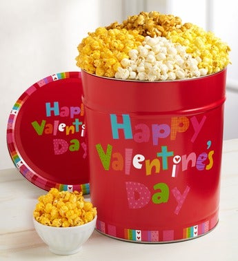 The Popcorn Factory� Happy Valentine's Day Tin