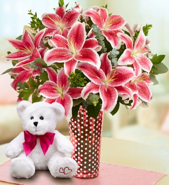 Stunning Pink Lilies for Mom