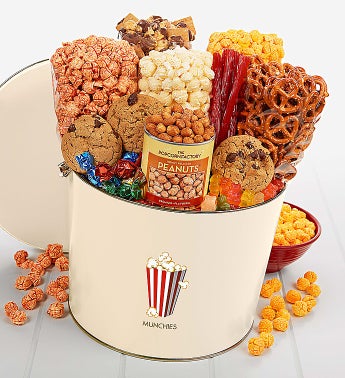 The Popcorn Factory� Tins with a Spin Munchies