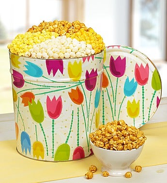 The Popcorn Factory� Tulips Popcorn Tin
