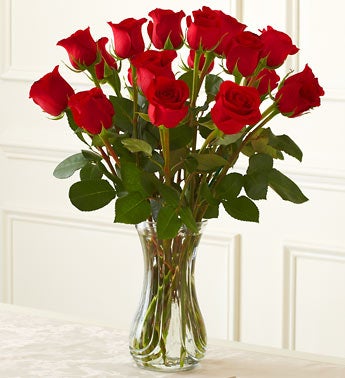 18 red roses
