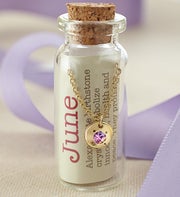 Birthstone Bottle Necklace - June