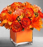 Orange Flower Centerpiece Orange Flower Centerpiece