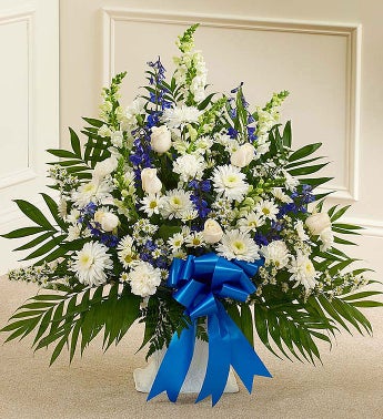 Heartfelt Tribute Floor Basket Arrangement
