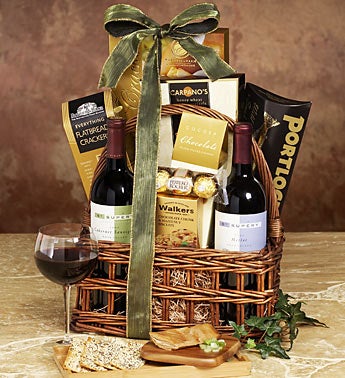 St. Sup�ry� 2 Bottle Red Wine Gift Basket