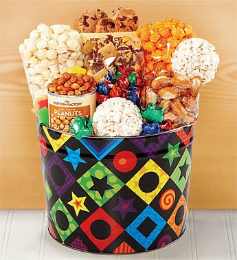 August - Popcorn Factory Color Box Tin