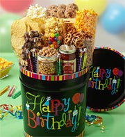 The Popcorn Factory Birthday Wishes Snack Tin