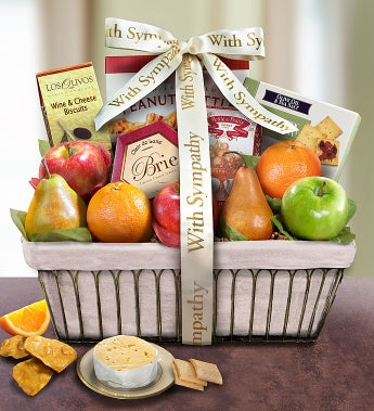 Sympathy Fruit Basket - 1800baskets.com