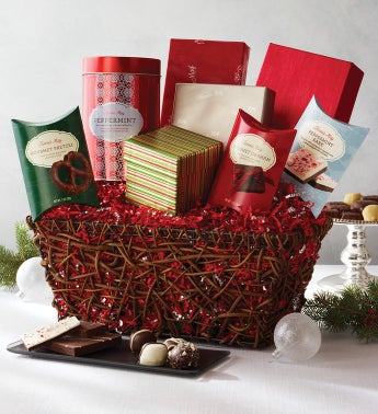 Fannie May Joyous Greetings Holiday Gift Basket