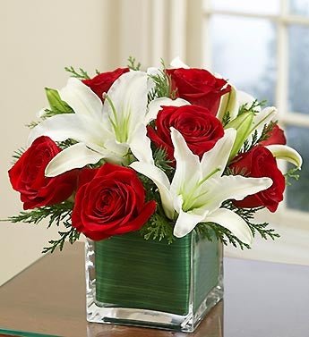 Red Rose and Lily Cube