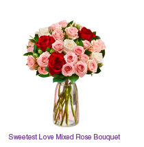 Sweetest Love Mixed Rose Bouquet