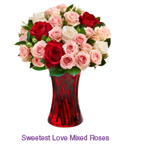 Sweetest Love Mixed Rose Bouquet